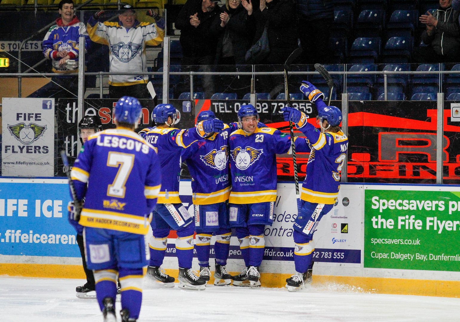 Fife Flyers - Len, who's been recording Flyers matches for